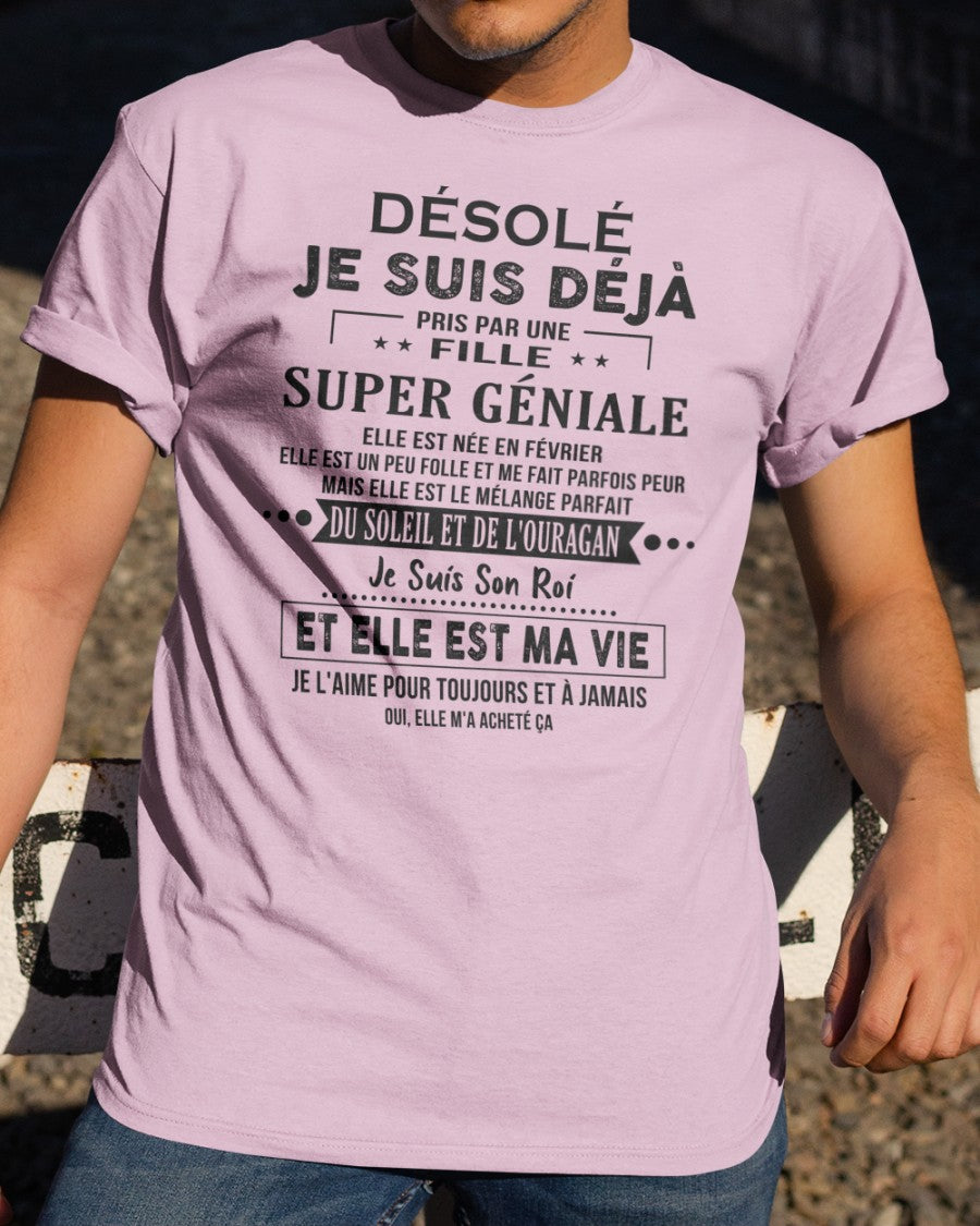 Février - Petite amie incroyable née en Février - Le cadeau parfait pour son petit ami - SUN02 (SKU.FR.SS-02)