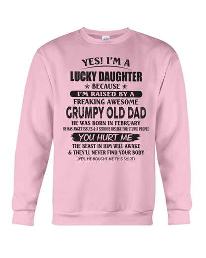 February - Yes! I'm a Lucky Daughter - The perfect gift for your daughter - (SKU07-85-02) - SUN02