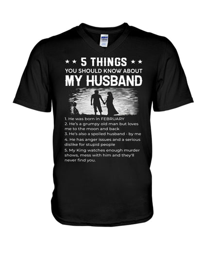 February - Funny Gift T-Shirt for Wife - Valentine’s Day, Anniversary, Birthday & Holiday Present from Husband (SKU26T-01293-02) SUN02