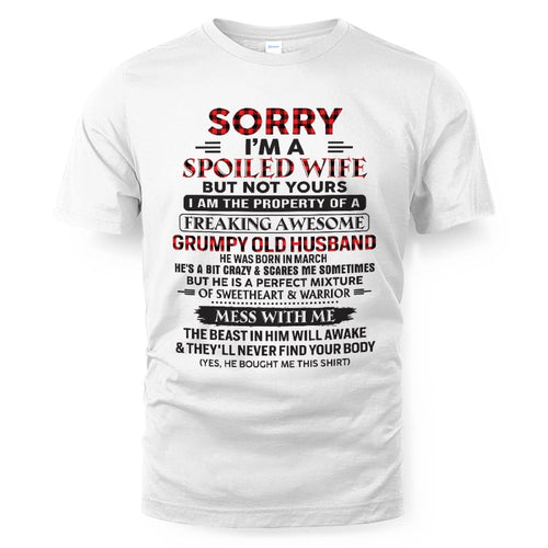 March - Awesome grumpy old husband - Perfect gift for your wife (SKU04-75-03)