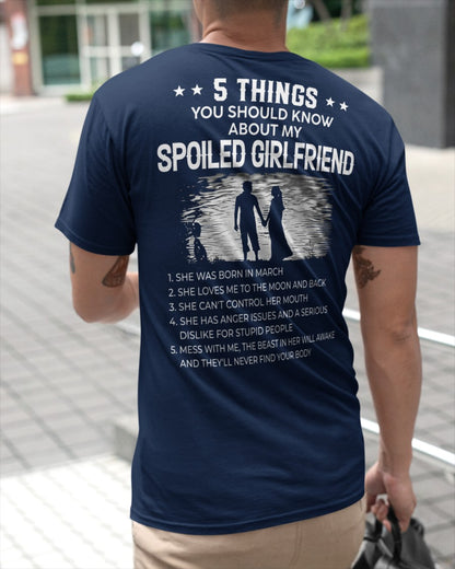 March - 5 Things You Should Know About My Girlfriend - Perfect Gift For Your Boyfriend (SKU2607-219-03) SUN03