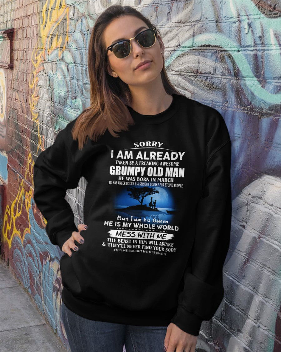 March - Valentine’s Day T-Shirt Gift for Her - Anniversary, Birthday & Holiday Present from Boyfriend or Husband (SKU26T-01147-03) - SUN03