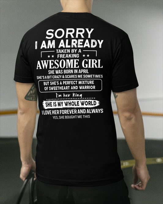 April - Awesome girl - Perfect gift for your boyfriend - (SKU04-86-04) - SUN04