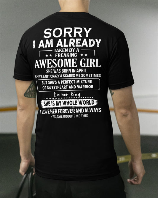 April - Awesome girl - Perfect gift for your boyfriend - (SKU04-86-04) - SUN04