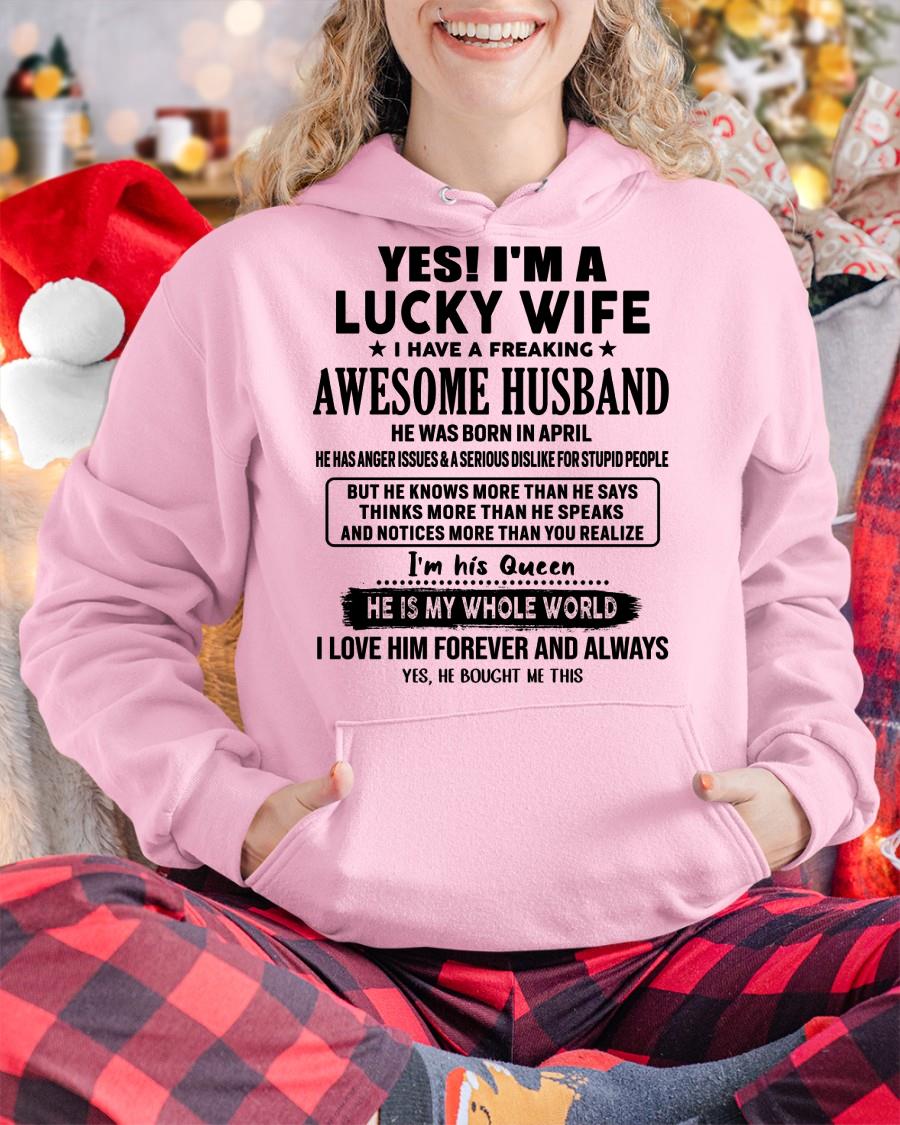 Yes, I'm a lucky wife - Perfect gift for your wife - (SKU-LK-WIFE-04) - SUN04