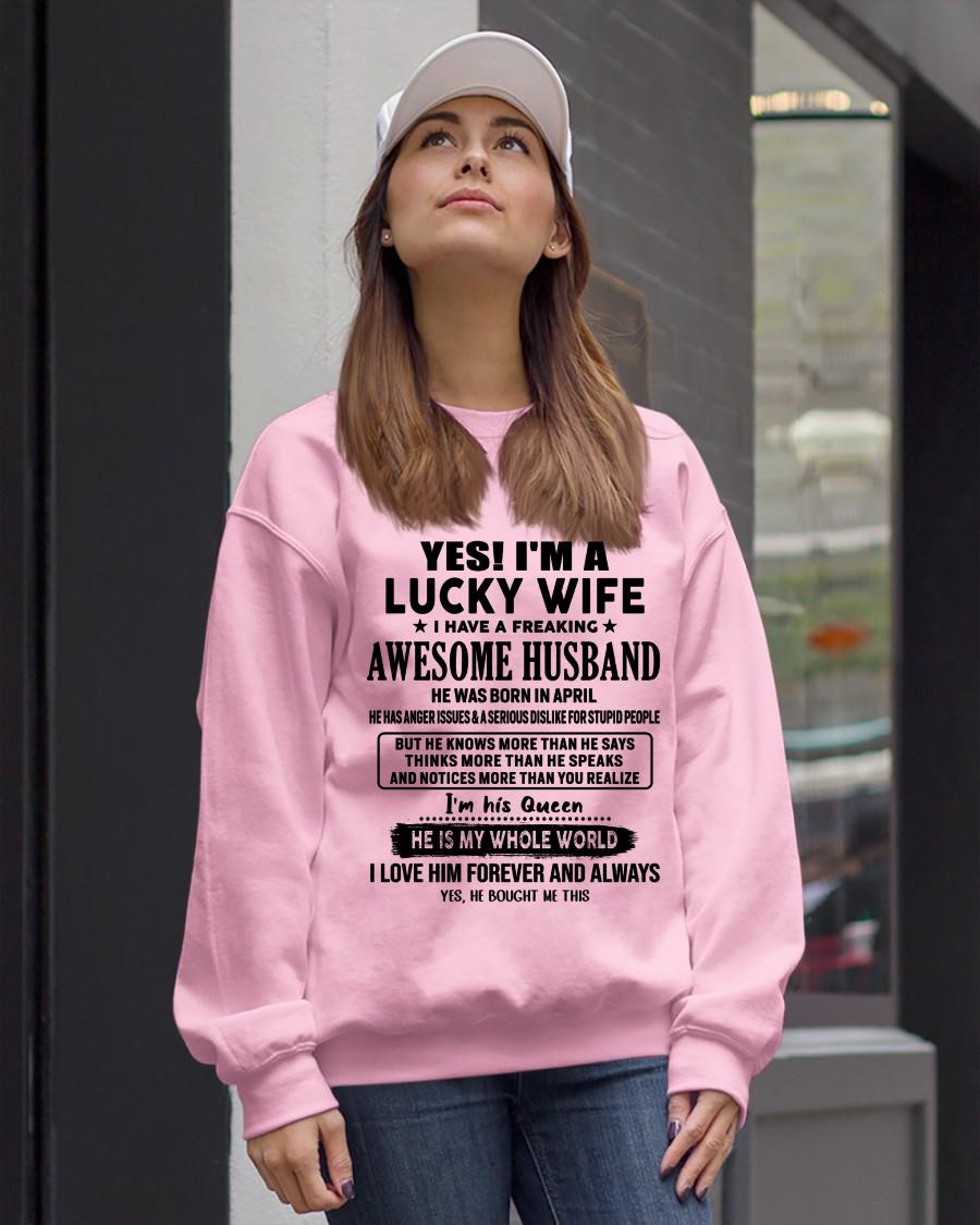 Yes, I'm a lucky wife - Perfect gift for your wife - (SKU-LK-WIFE-04) - SUN04