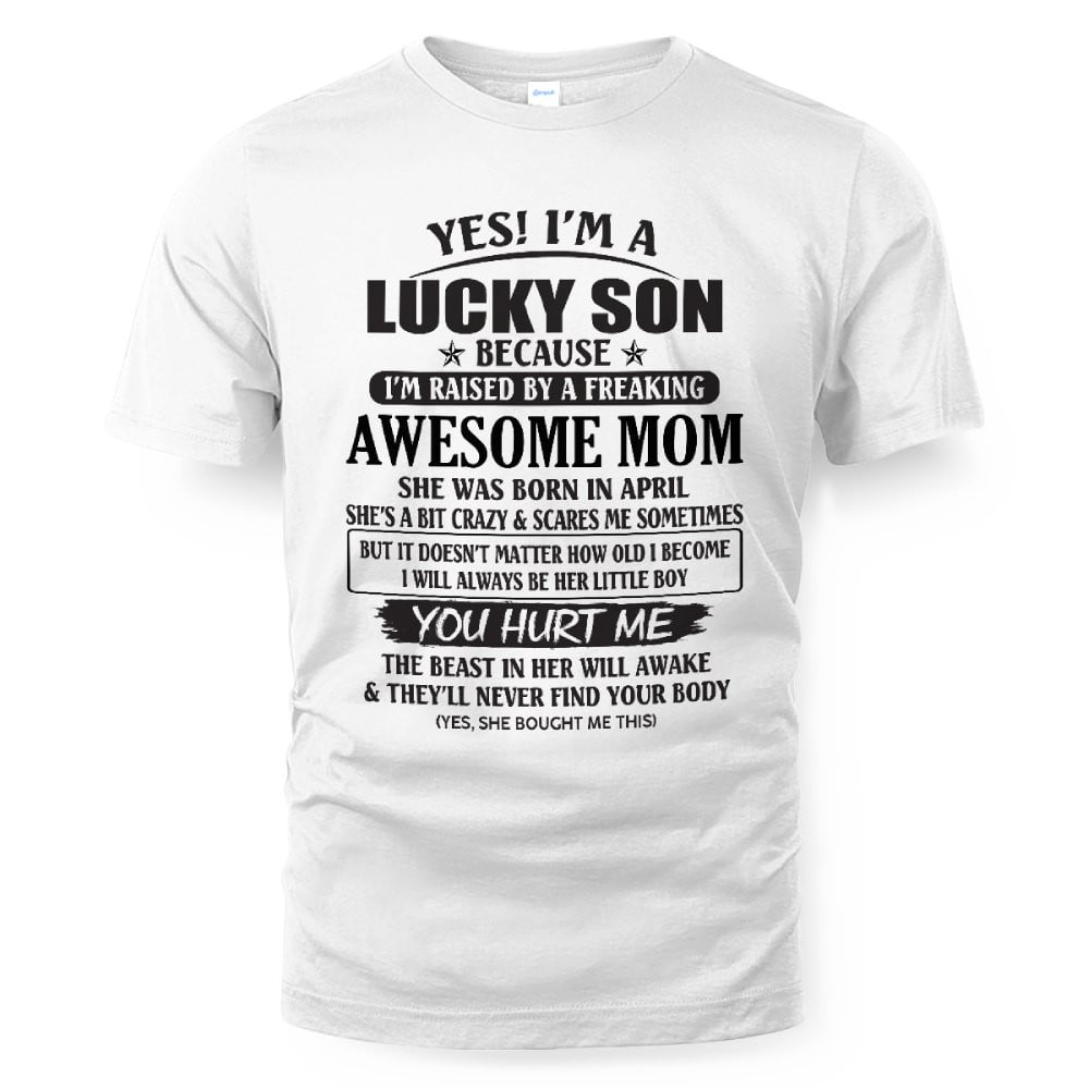 April - Awesome Mom - The Perfect Gift For Your Son - (SKU08-LKSON-04) - SUN04