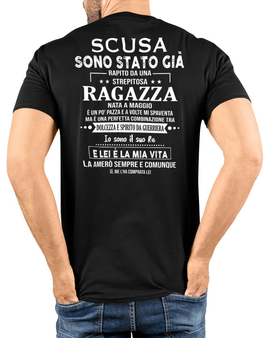 Scusate ragazze, sono già impegnato - La mia ragazza è pazza e adorabile - Regalo perfetto per il tuo fidanzato - (SKU04-116-05) - SUN05