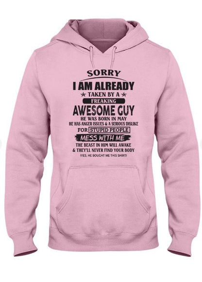May - Awesome guy - The special gift for your girlfriend, wife - (SORRY-GUYS) - SUN05