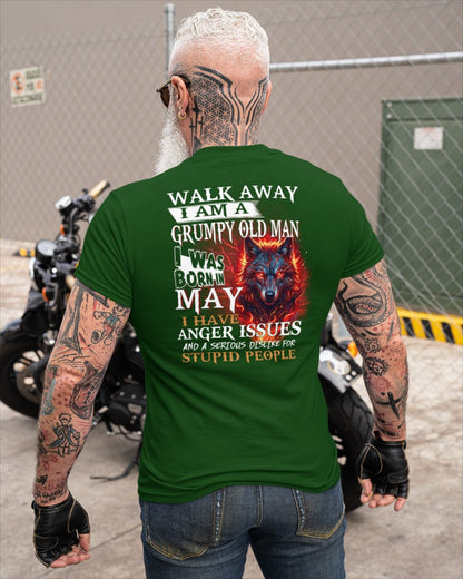 I'm A Grumpy Old May Man T-Shirt - Don't Mess With Me Tee (SKU2604-212-05) - SUN05