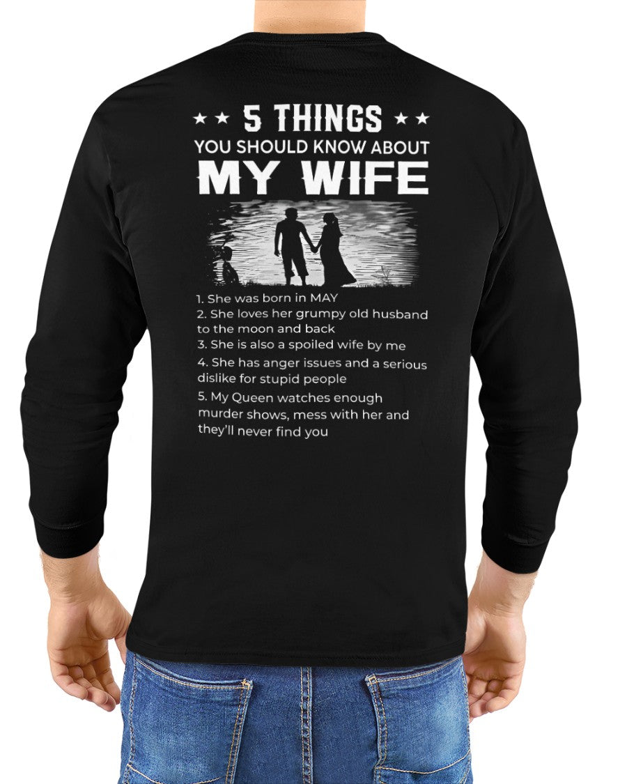 May - Special Gift for your Husband - A Perfect Gift from Wife for Anniversary, Birthday, and Valentine’s Day (SKU26T-01257-05) - SUN05