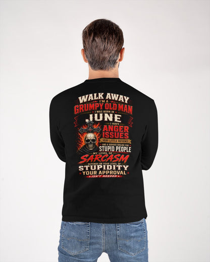 I am a Grumpy Old Man Born in June - I'm Allergic To Stupidity Funny Sarcasm Tee (SKU2607-267-06) - SUN06