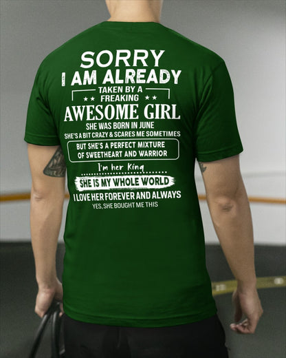 June - Awesome girl - Perfect gift for your boyfriend - (SKU04-86-06) - SUN06