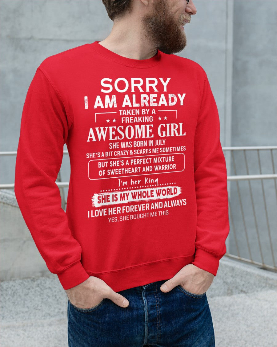 July - Awesome girl - Perfect gift for your boyfriend - (SKU06-69-07) - SUN07