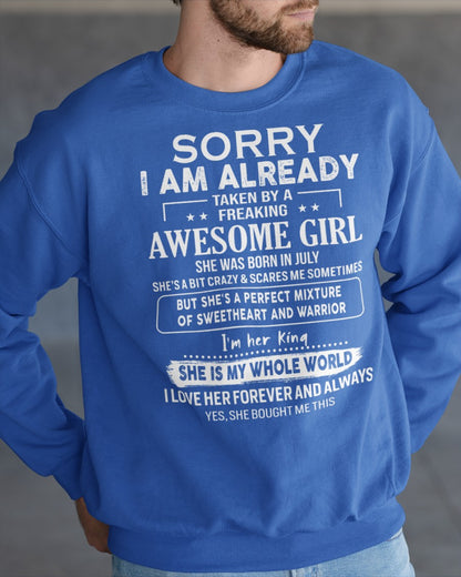 July - Awesome girl - Perfect gift for your boyfriend - (SKU06-69-07) - SUN07