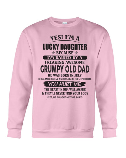 July - Yes! I'm a Lucky Daughter - The perfect gift for your daughter - (SKU07-85-07) - SUN07