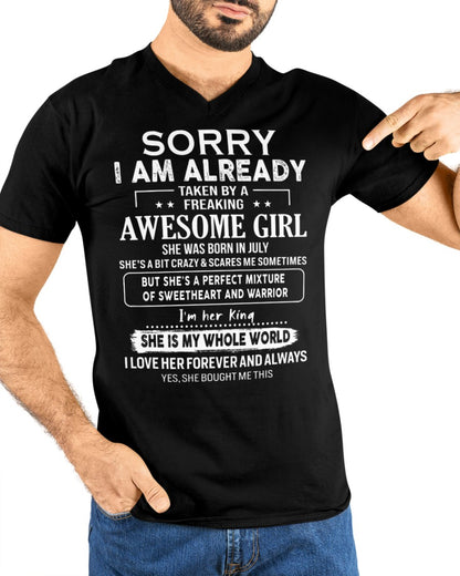 July - Awesome girl - Perfect gift for your boyfriend - (SKU06-69-07) - SUN07