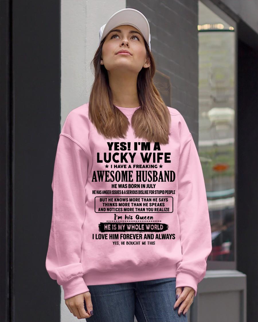 Yes, I'm a lucky wife - Perfect gift for your wife - (SKU-LK-WIFE-07) - SUN07
