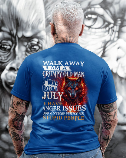 I'm A Grumpy Old July Man T-Shirt - Don't Mess With Me Tee (SKU2604-212-07) - SUN07