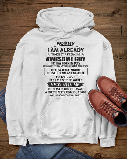 July - Awesome guy born in July - Perfect gift for your girlfriend or wife (SKU12-38-07)