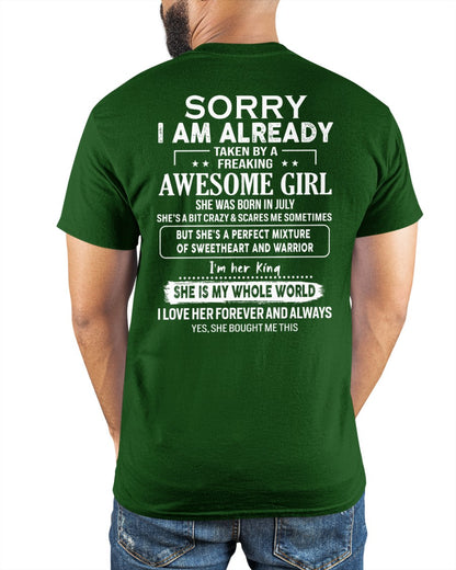 July - Awesome girl - Perfect gift for your boyfriend - (SKU04-86-07) - SUN07