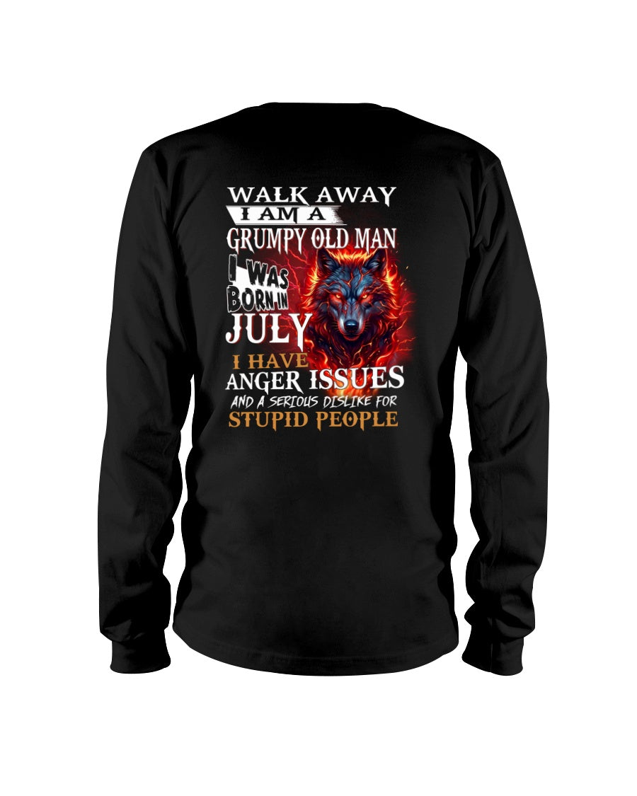 I'm A Grumpy Old July Man T-Shirt - Don't Mess With Me Tee (SKU2604-212-07) - SUN07