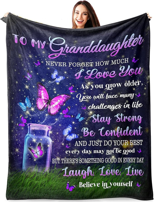 Special Gift For Your Granddaughter Blanket - From Grand