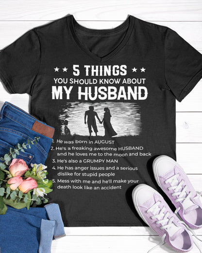 August Wife Gift - 5 Things About My Husband (SKU2604-288-08) - SUN08
