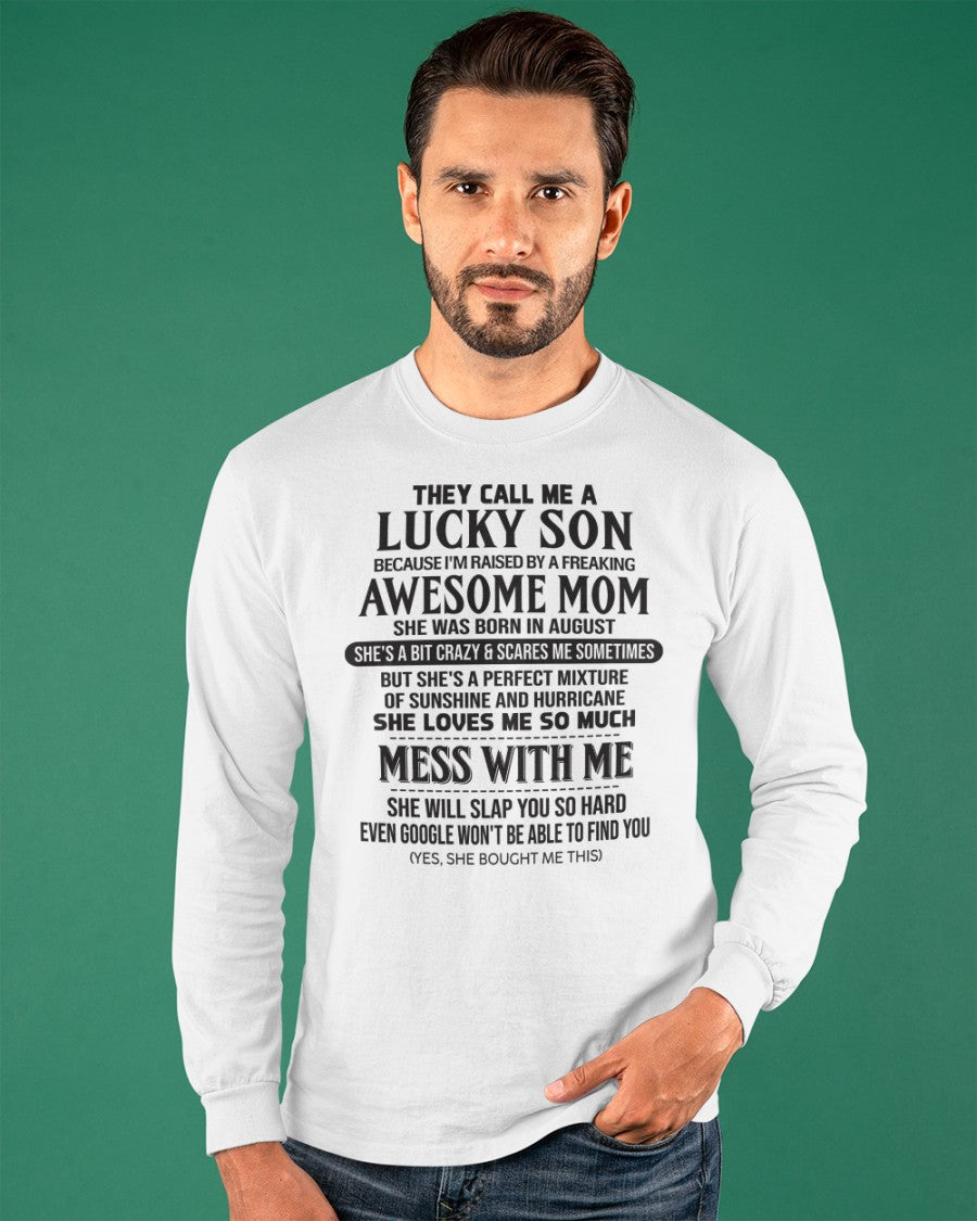 Awesome August Mom - Perfect Gift For Son From Mom (SKU2604-133-08) SUN08