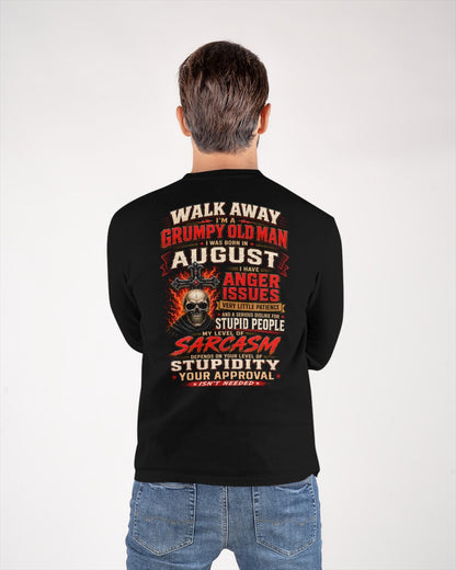 I am a Grumpy Old August Man - I'm Allergic To Stupidity Funny Sarcasm Tee (SKU2607-267-08) - SUN08