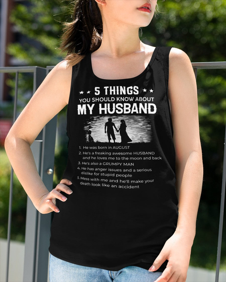 August Wife Gift - 5 Things About My Husband (SKU2604-288-08) - SUN08