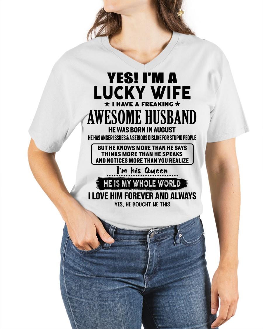 Yes, I'm a lucky wife - Perfect gift for your wife - (SKU-LK-WIFE-08) - SUN08