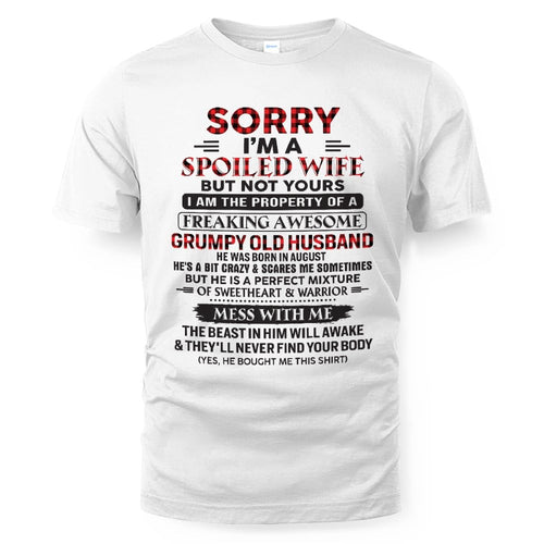 August - Awesome grumpy old husband - Perfect gift for your wife (SKU04-75-08)