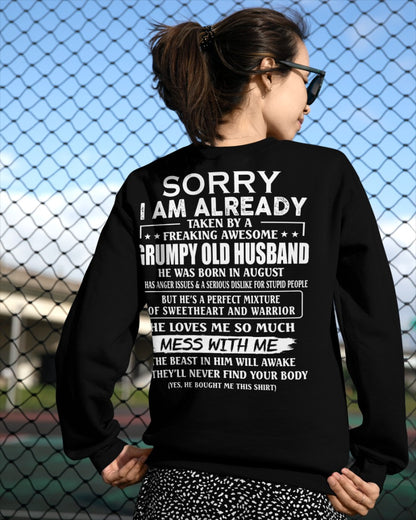 Awesome husband August - Perfect gift for your wife - SUN08 (SKU88-88-08)