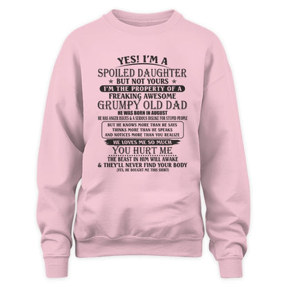 August - Awesome Dad - The perfect gift for your daughter - (SKU0811-DAD-DAU-08) - SUN08