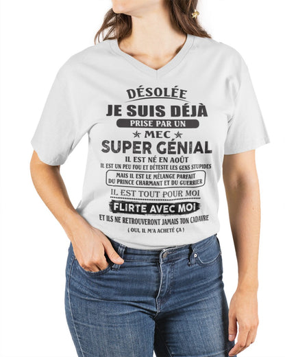 Août - Petit ami incroyable né en Août – Cadeau spécial pour votre petite amie - SUN08 (SKU08-62-08)