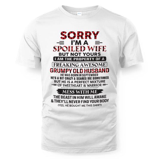 September - Awesome grumpy old husband - Perfect gift for your wife (SKU04-75-09)