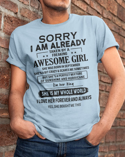 September - Perfect gift for your boyfriend, husband - (SKU.SS-09)