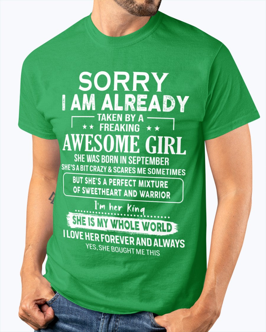 September - Awesome girl - Perfect gift for your boyfriend - (SKU06-69-09) - SUN09