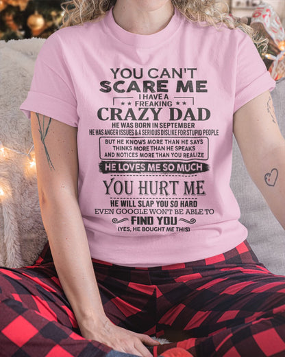 You can't scare me - I have an Awesome Dad - Christmas Gift for Daughter from Dad - (SKU.YCSM) - SUN09