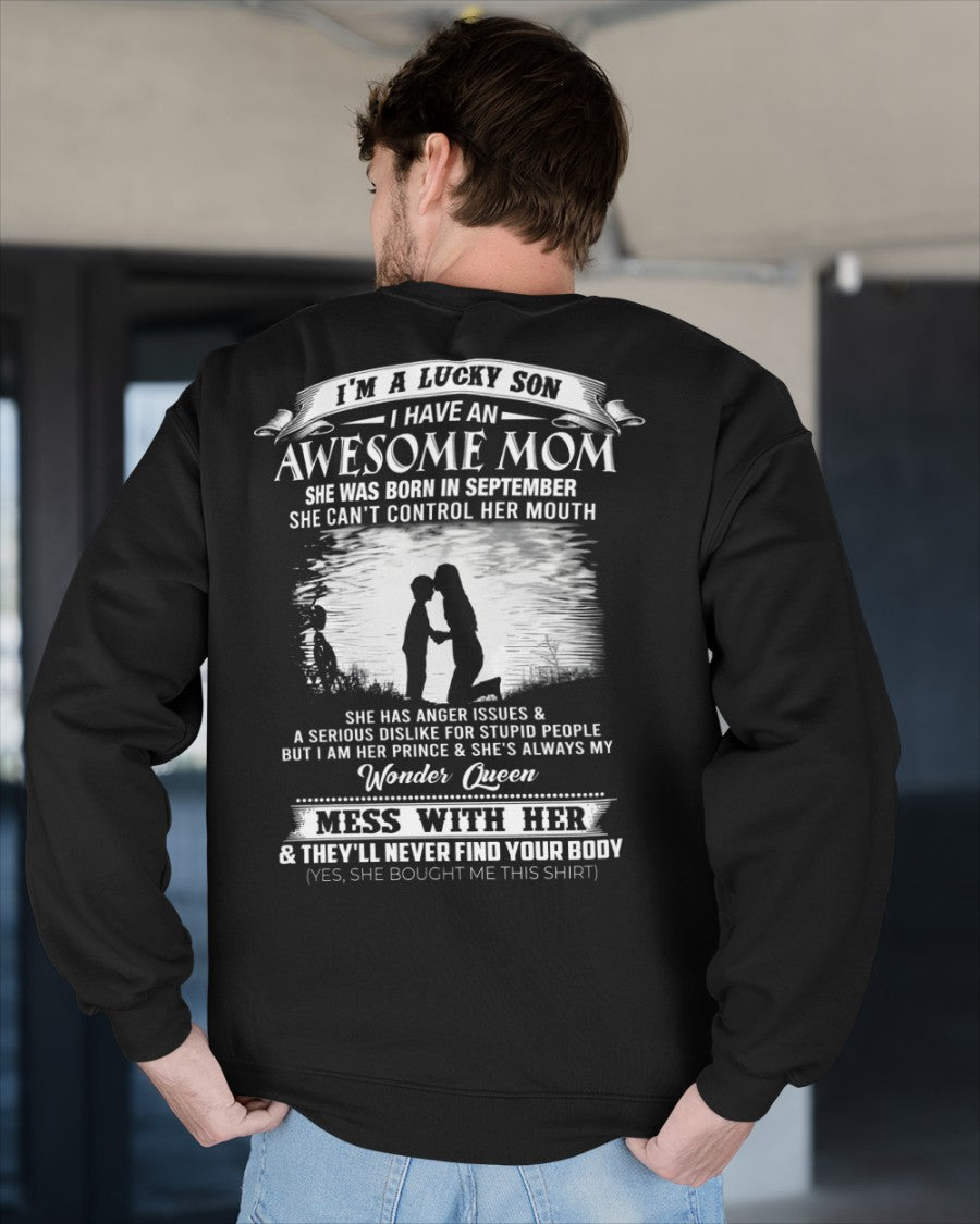 Awesome Mom Born in September - Special Gift For Your Son - (SKU2607-202-09) SUN09