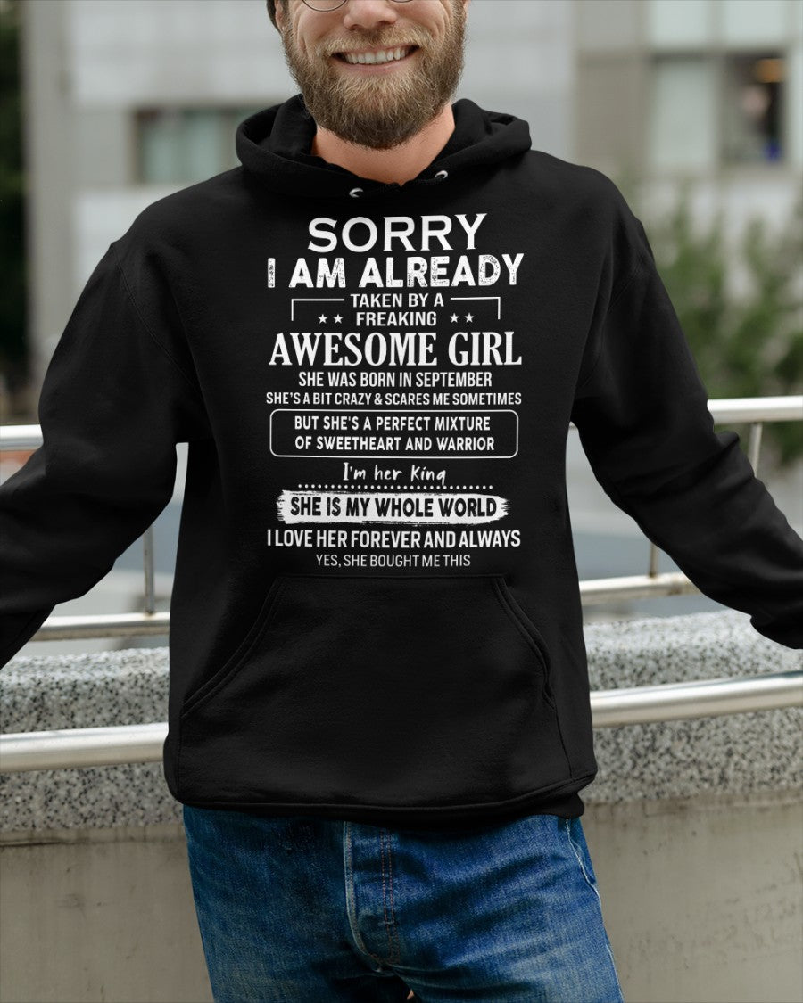 September - Awesome girl - Perfect gift for your boyfriend - (SKU06-69-09) - SUN09