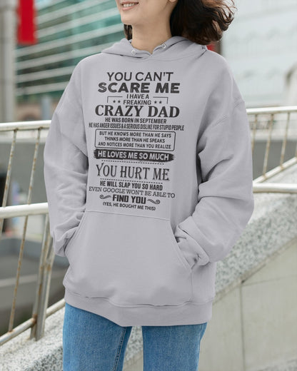 You can't scare me - I have an Awesome Dad - Christmas Gift for Daughter from Dad - (SKU.YCSM) - SUN09