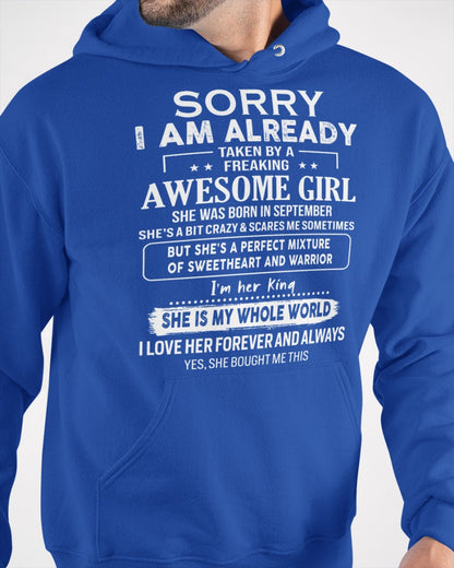 September - Awesome girl - Perfect gift for your boyfriend - (SKU06-69-09) - SUN09