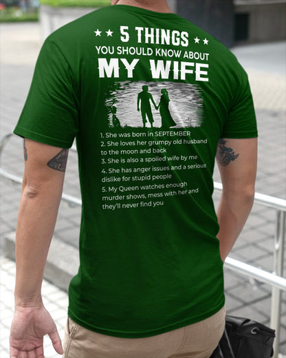 September - Special Gift for your Husband - A Perfect Gift from Wife for Anniversary, Birthday, and Valentine’s Day (SKU26T-01257-09) - SUN09