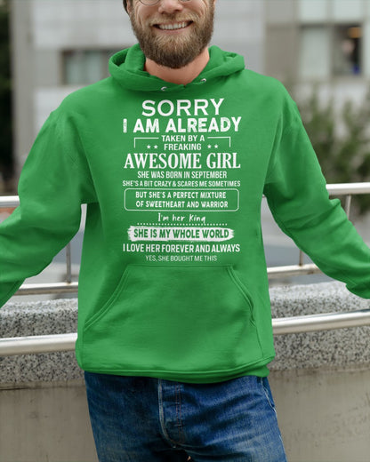 September - Awesome girl - Perfect gift for your boyfriend - (SKU06-69-09) - SUN09