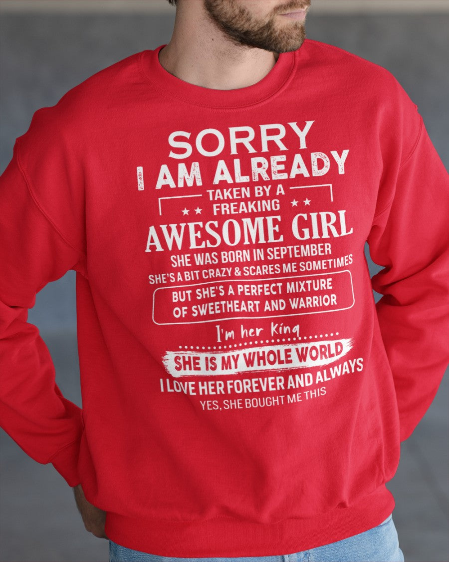September - Awesome girl - Perfect gift for your boyfriend - (SKU06-69-09) - SUN09