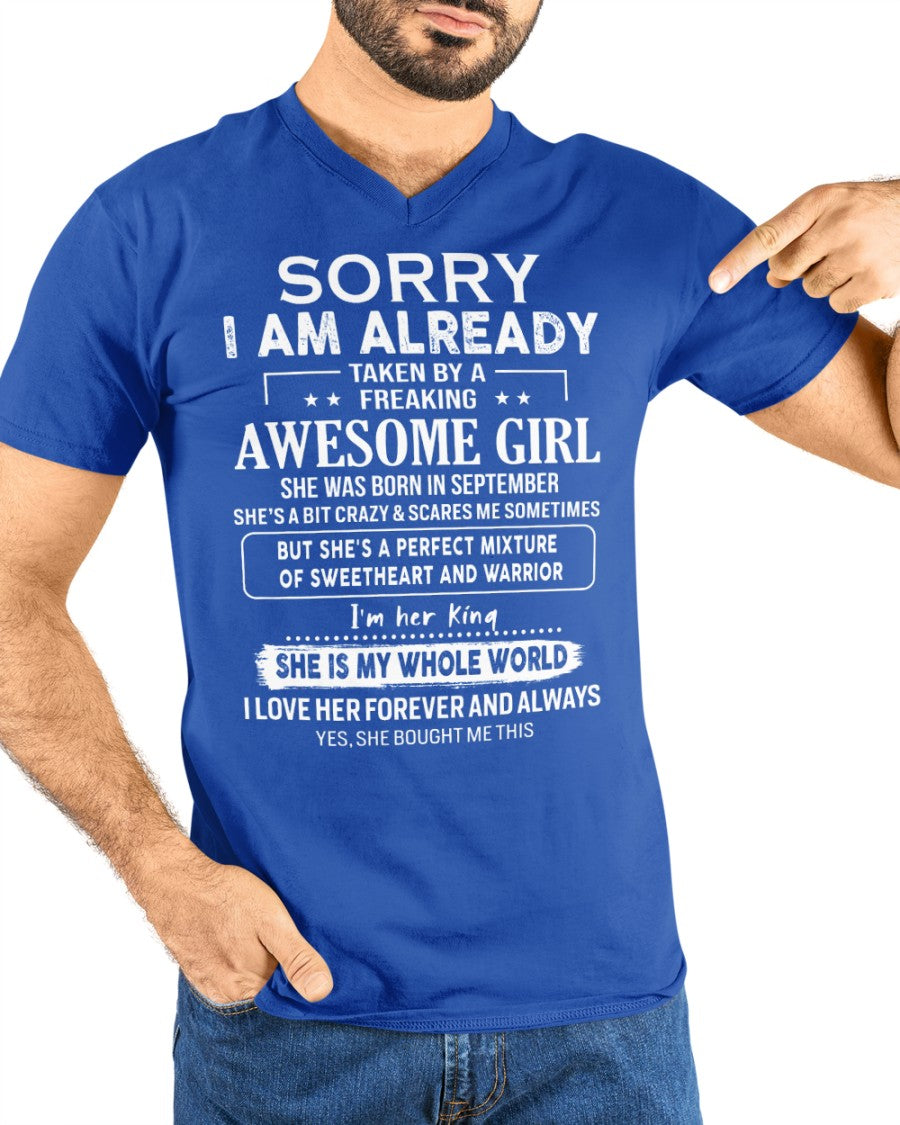 September - Awesome girl - Perfect gift for your boyfriend - (SKU06-69-09) - SUN09