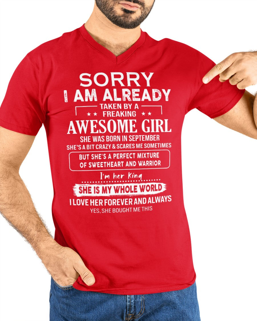 September - Awesome girl - Perfect gift for your boyfriend - (SKU06-69-09) - SUN09