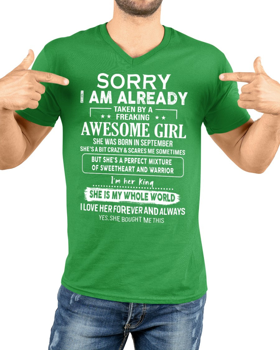 September - Awesome girl - Perfect gift for your boyfriend - (SKU06-69-09) - SUN09
